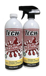 TECH Stain Remover, 24 oz Spray Bottle, 2-Pack, For Carpet, Clothes, Upholstery, and Other Fabrics