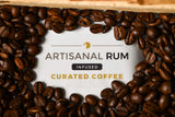 Cask’d Artisanal Rum Coffee - Made with Medium Roast Brazilian Coffee Beans - Non-Alcoholic & Hand-Roasted Single-Origin Coffee with Dark Rum