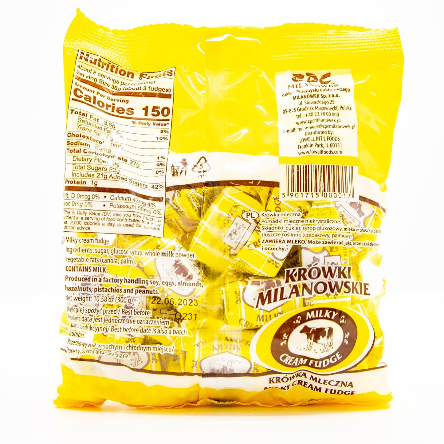 Krowki Milanowskie Milky Cream Fudge (300g/10.6oz) Pack of 3