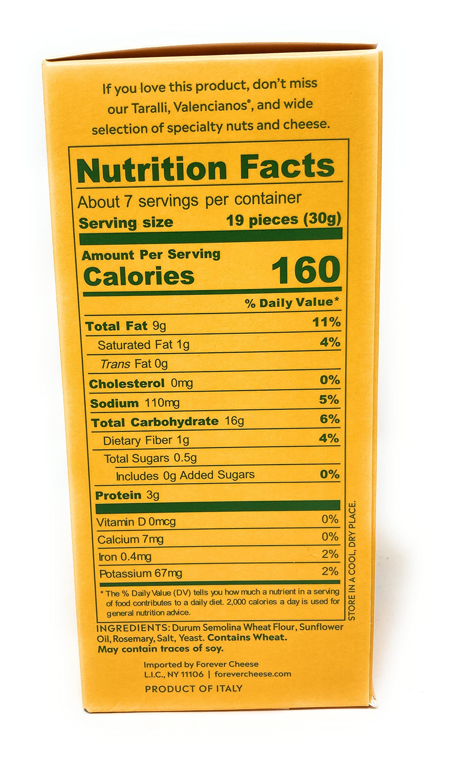 Mitica Rosemary Toketti Di Pane Carasau Crackers, 7 OZ