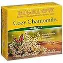 Bigelow Cozy Chamomile Herbal Tea,Caffeine Free Tea with Chamomile Flowers, 100 Count Box (Pack of 1)