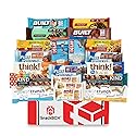 SnackBOX Protein Builders Snacks BOX Care Package | Variety Pack (20 Snacks) | Final Exams, Date Night, Dorm Room, Student, College, High Protein