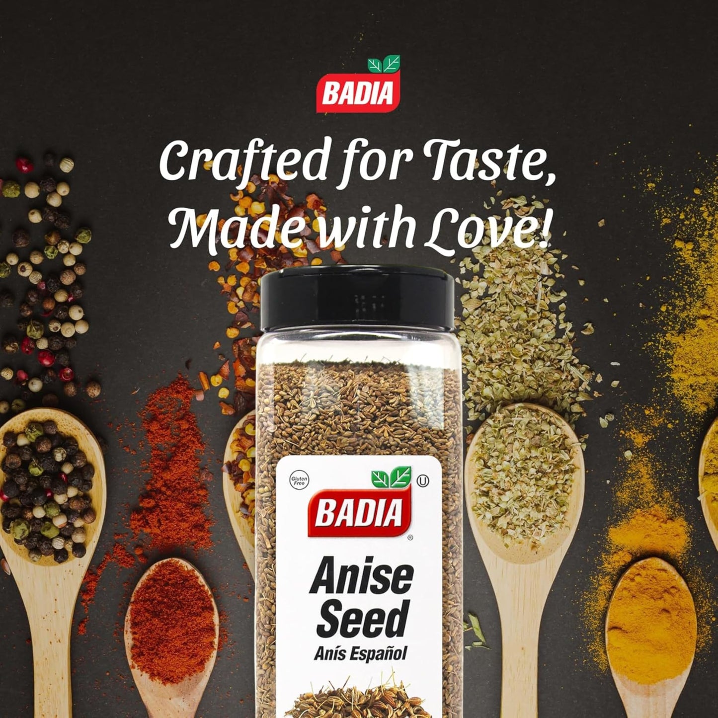 Badia Anise Seed, Whole Anise Seeds, 16 oz - Premium Spice for Cooking & Baking, Sweet Licorice Flavor