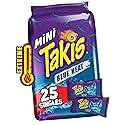 Takis Blue Heat Mini 25-Pack 1.23 oz Bite Size Extreme Spicy Hot Chili Pepper Rolled Corn Tortilla Chips