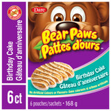 Dare Bear Paws Birthday Cake Soft Cookies 168g - Peanut Free - {Imported from Canada}