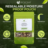 Biokoma Angelica Dried Root 100g 3.55oz Loose Herb Dong Quai Angelica Archangelica Herbal Tea Digestive Respiratory Support Women’s Health Resealable