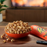 Reese's Popcorn, 5.25oz Grocery Sized Bag, Popcorn Drizzled in Reese's Peanut Butter and Chocolate, Ready to Eat, Savory Snack, Sweet and Salty