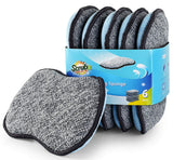 Multi-Purpose Scrub Sponges for Kitchen by Scrub- it - Non-Scratch Microfiber Sponge Along with Heavy Duty Scouring Power - Effortless Cleaning