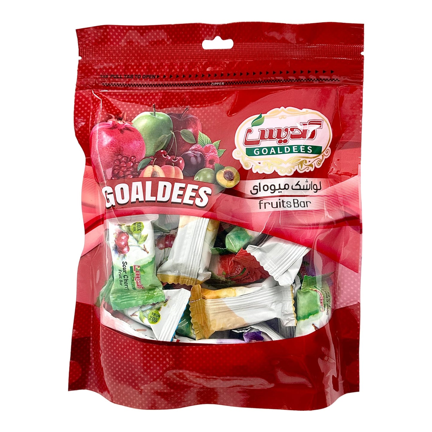 GOALDEES Sour Bite-Size Fruit Bar Lavashak - Traditional Persian Snack 1 lb