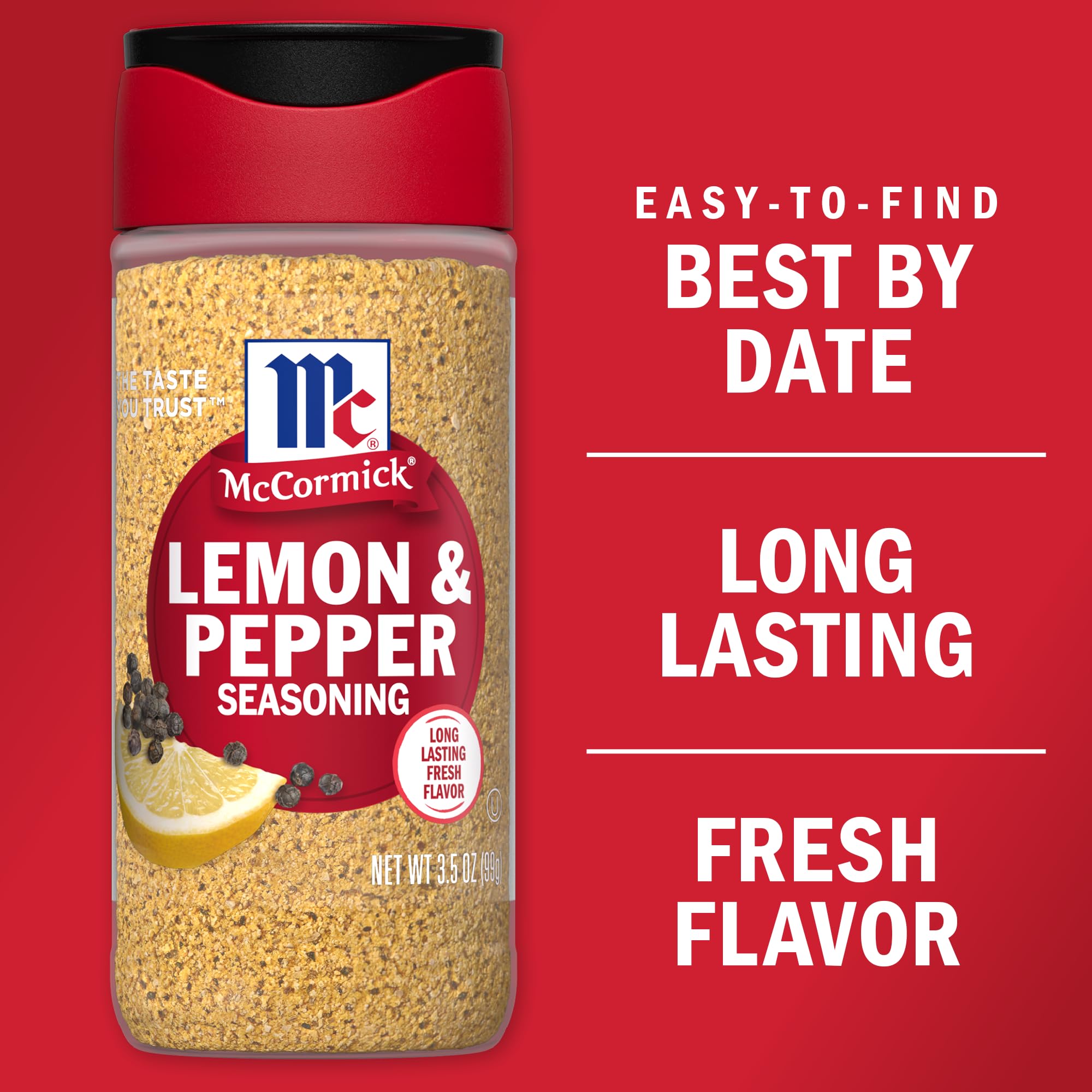 McCormick Lemon & Pepper Seasoning, 3.5 oz