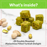 Eastanbul Turkish Delight Pistachio, Turkish Delights Candy, Lokum, 8.8oz