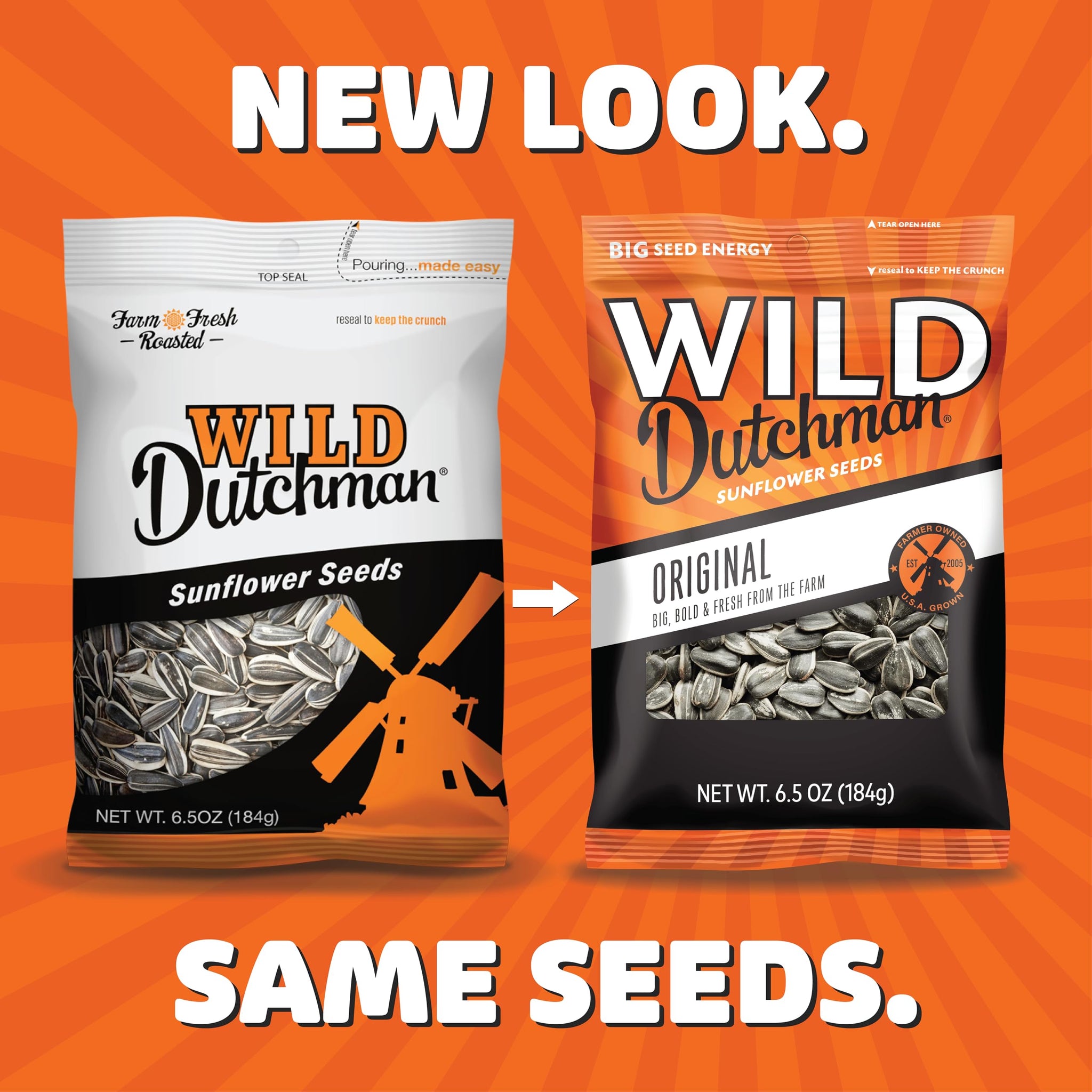 Wild Dutchman Roasted Sunflower Seeds in a Resealable Bag for Ultimate Freshness and an Easy Pour Snack, Salted Original Flavor, 3 LB (Pack of 1)