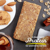 Kate’s Real Food Organic Protein Bars - (Snickerdoodle, 2.2 oz, Pack of 12) - Plant Based Protein Bars - Gluten Free, Soy Free, Non GMO, Whole Grains