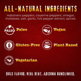 Arizona Gunslinger Mega Diablo Hot Sauce - Extreme Pepper X Hot Sauce Made with Bold Red Chili Peppers, Crippling Heat for Chili Challenge, Hottest