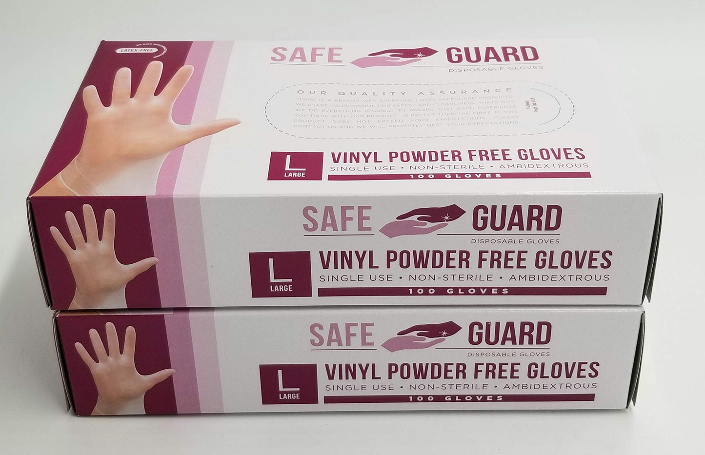 National Paper Trading Disposable Large Vinyl Gloves 200 Count POWDER FREE [VGLPFX2] (200)