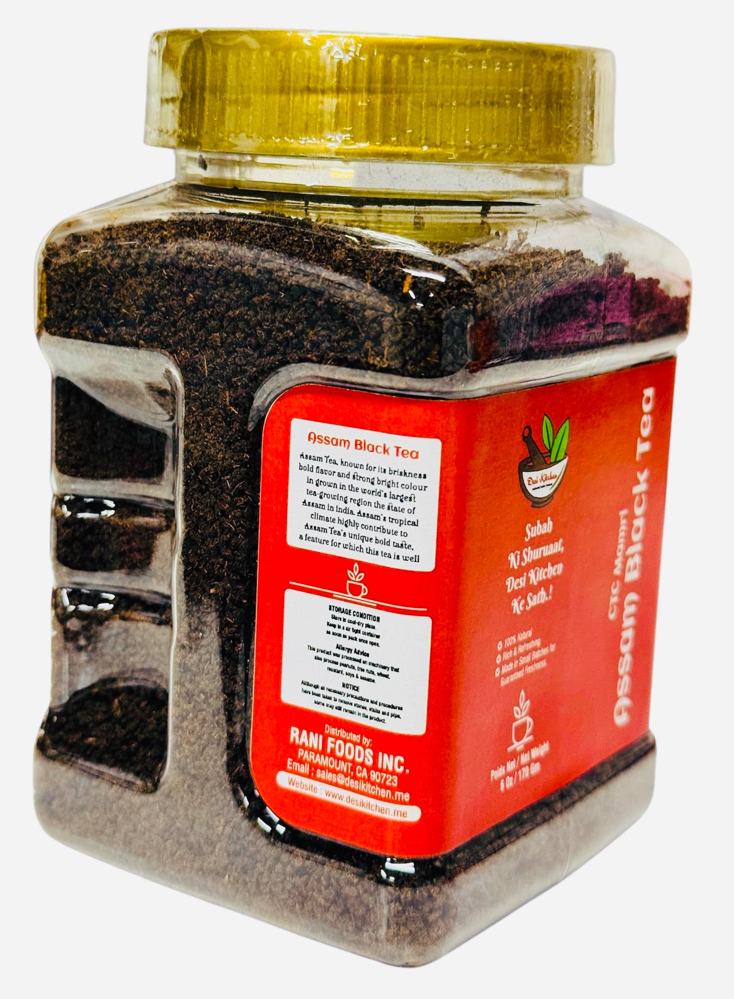 Desi Kitchen CTC Mamri Assam Black Tea ~ 6oz (170g) | Product of India | Rich & Refreshing