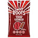 Sweet Roots Cinnamon Licorice Twists - 1 Bag (16 oz) - Jumbo Size Licorice Sticks | Vegan, Fat Free, Kosher | Soft Gourmet Licorice Candy