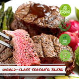 Steak Seasoning by It's Delish, 48 OZ Jumbo Container | Gourmet Bulk Spices and Beef Dry Rub for Grilling Meat, Ribs, Chicken, Hamburger with Savory