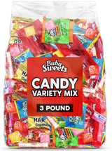 Bulk Candy Variety Pack - 3 lb Large Assorted Individually Wrapped Party Candies Mix for Pinata Fillers, Classrooms, Candy Bowls & Holiday Party