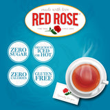Red Rose Teas Black Teas, 72 Single Serve Cups K-Cup Pods for Keurig Coffee Maker, Naturally Decaffeinated