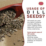 Dill Seeds 6 LB Jar - Bulk Jar, Whole Spice, Perfect for Pickling and Eating, Resealable - By Spicy World