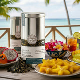 Golden Moon Tea Coconut Pouchong Green Tea - Loose Leaf, Non GMO - Travel Tin (16 Servings)