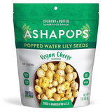 AshaPops Vegan Cheese Popped Water Lily Seeds - Handcrafted | Gluten Free | Vegan | Paleo | Nut Free | Soy Free | Non-GMO | 1 oz | (Pack of 6 Bags)