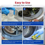 W&E Choice Stain Remover Gel Cleaner for Shower, Bathroom Tile Grout and Caulk - Heavy Duty Cleaner for Front Load Washing Machine Rubber Seal - No