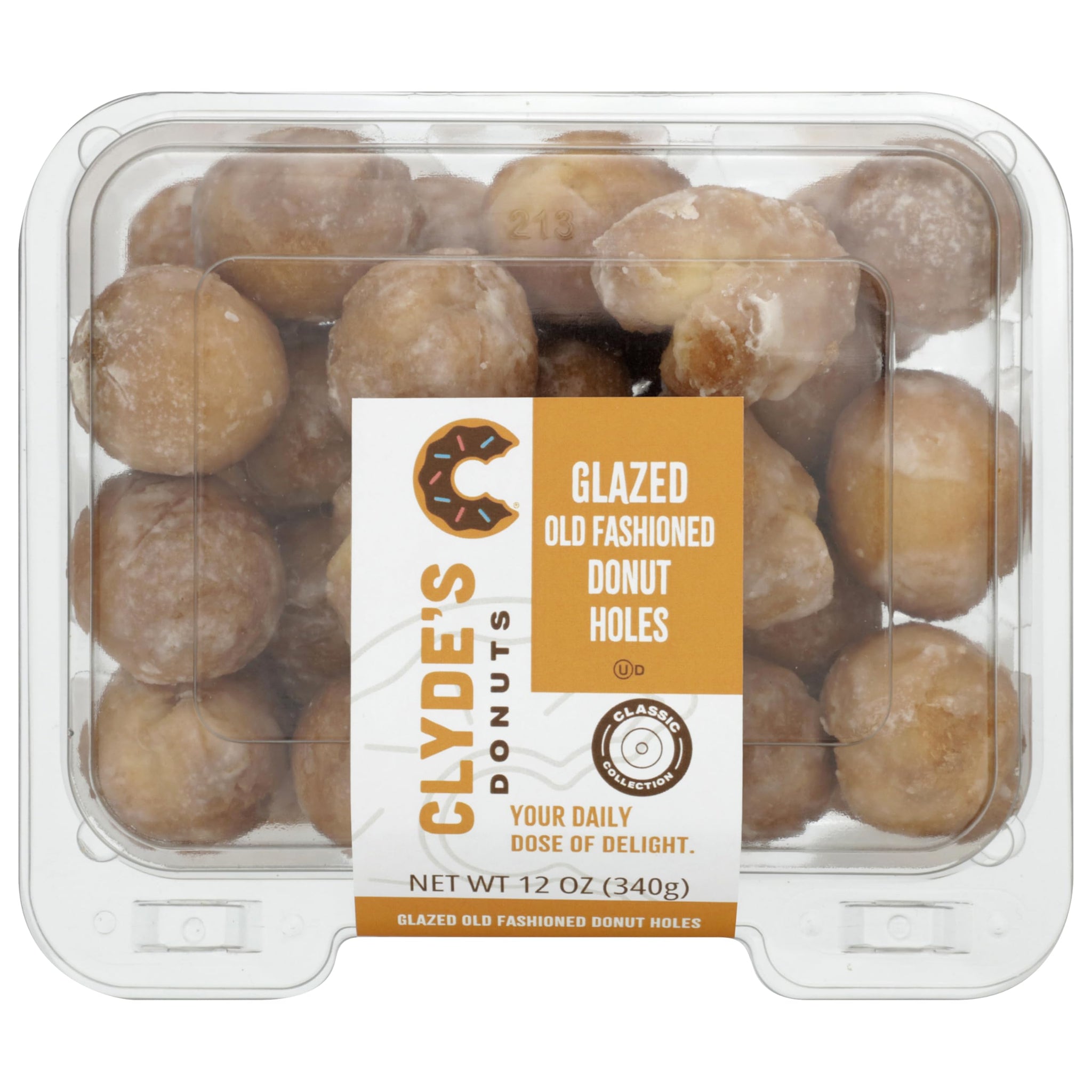 Clyde's Glazed Old Fashioned Donut Holes, Frozen, 24ct