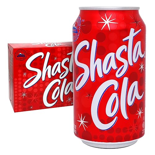 Shasta Cola | 12-Pack of 12oz Cans | Classic Bold Cola Taste | Caffeinated Soda | Crisp & Refreshing