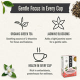 Numi Organic Green Tea with Jasmine, 18 Microplastic-Free Tea Bags