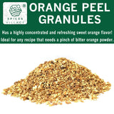 SPICES VILLAGE Orange Peel Granules, Dehydrated Orange Peel, 4 oz, Dried Zest, Dry Citrus Fruit Rind for Baking Cooking and Tea, Kosher, Gluten Free