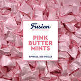 Pink Buttermints - 100 Count - Pink Candy For Baby Shower - Baby Shower Candy - Perfect For Gender Reveal Parties, Hospital Goodie Bags, Welcome Baby