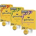 Gevalia Variety Pack with Signature Blend Light Roast (Colombia Medium Roast, and Dark Royal Roast Dark Roast K-cup Coffee Pods, 72 ct Pack)