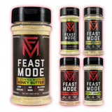 Feast Mode Flavors | Candy Pack | 5 count | 5oz seasonings | Cinnamon Honey Butter | Death By Chocolate | Coconut Cream Pie | Caramel Apple | Banana
