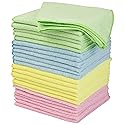 Stalwart Microfiber Cleaning Cloth Set - 24-Pack of Microfiber Towels for Cars, Home, and Kitchen - Lint-Free Absorbent 12.6-Inch Cleaning Rags