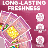 Freeze Dried Candy Variety Pack, Fruit Crunch, 4 oz (5 Pack), Original, Wildberry, Sour, Tropical, Lemon, Assorted Combo, Gift Bag