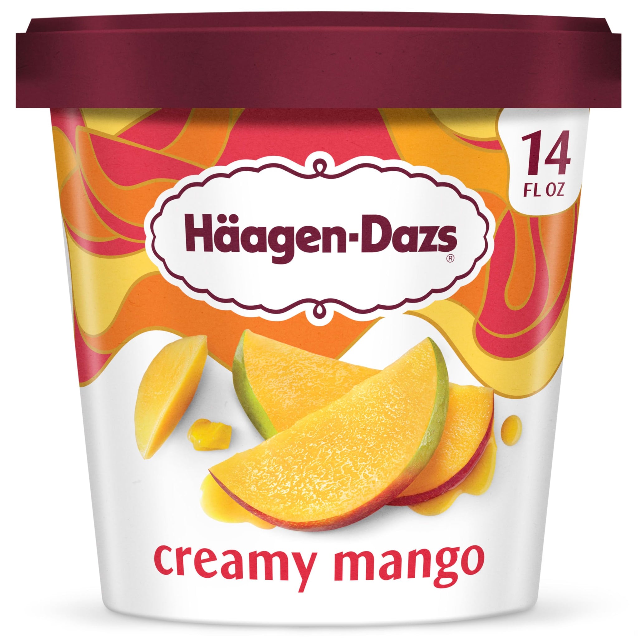 Haagen-Dazs Ice Cream, Mango, 14 oz (Frozen)