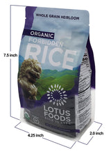 Lotus Foods Organic Forbidden Rice, 15-Ounce Bags (Pack of 12)