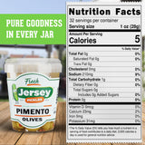Jersey Pickles - Pimento Stuffed Olives (Quart) - Olives Stuffed - Hand-Stuffed Gourmet Olives with Premium Fillings for Snacks, Charcuterie