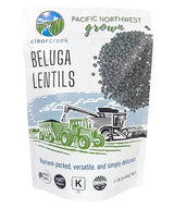 CLEAR CREEK Black Lentils | Caviar or Beluga Lentils | 1 lbs | Non-GMO | Kosher | Vegan | Non-Irradiated