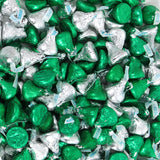 St Patrick's Day Silver and Green Chocolate Bulk Pack 2 Pound, Milk Chocolate for Family Gatherings or Holiday Parties, Delicious Green Candy