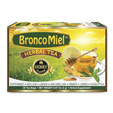 BRONCOMIEL Tea Bags - Honey Herbal Tea for Coughing and Soreness - Eucalyptus, Ginger and Lemon Tea - Sweet Honey Flavor - Easy to Prepare - Herbal