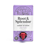 Root & Splendor Ultra Concentrated Non Toxic Laundry Detergent Liquid - Plant Based & Eco Friendly Enzymatic Laundry Soap, Hush Scent, 1 Liter, 67