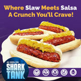 Slawsa Garlic - Real Minced Garlic Gourmet Topping, Savory Relish for Burgers, Gyros, Shawarma, Eggs & more, Never Watery, No Garlic Powder Shortcuts