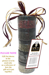 Ethiopian spice set - Contains: 5 Plastic Jars (1 each of: Nigella, Berbere, Ginger, Garlic, Cardamom ground)