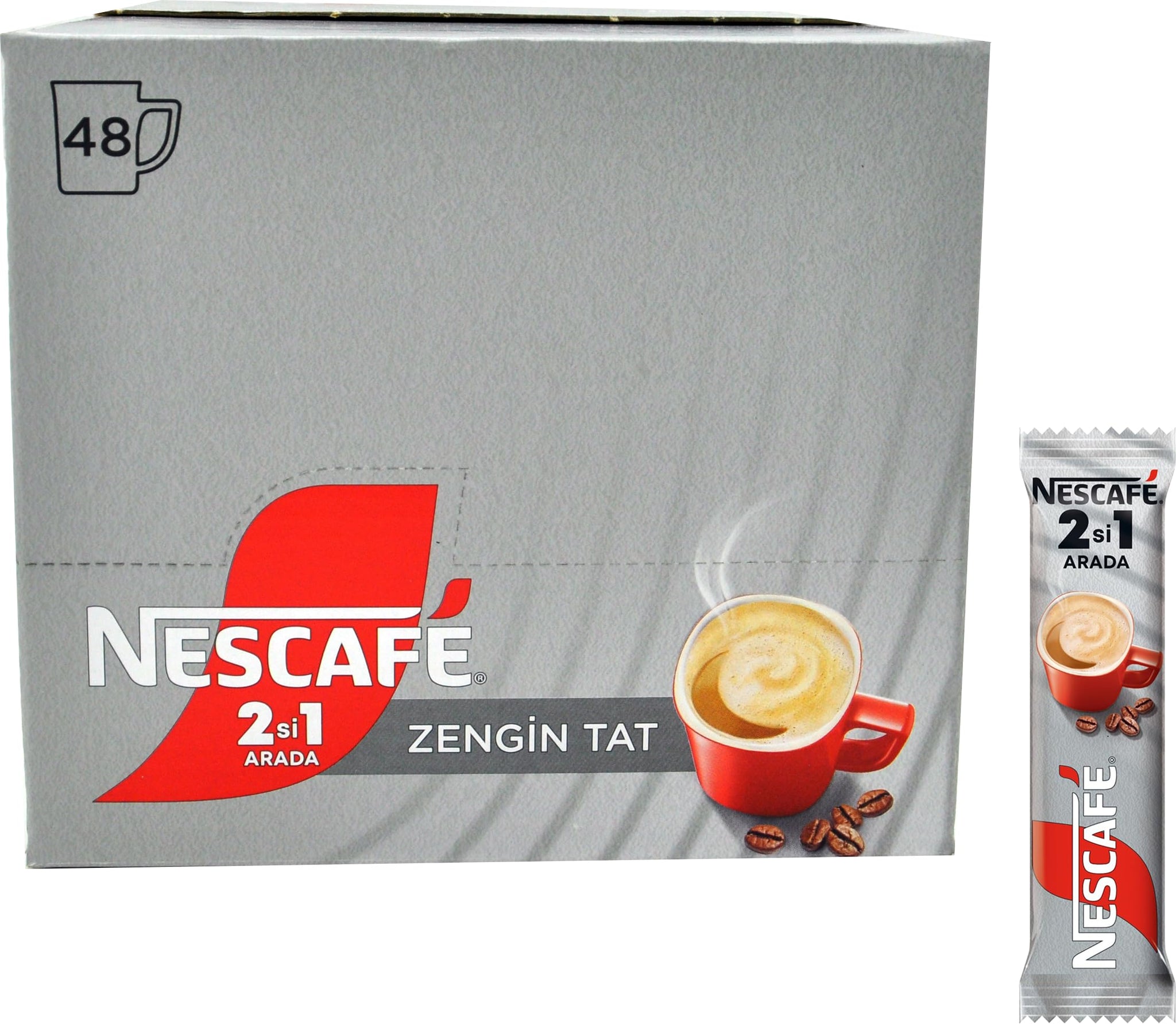 Nescafe 2 in 1 unsweetened 48 sticks