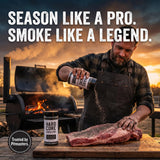 Hardcore Carnivore Black Bar-B-Q Rub Seasoning - 13 oz Bottles (Pack of 6) - For Burger and Steak - Bbq Rub Seasoning with Bag Clip
