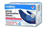 CareMates Nitrile Medical Exam Gloves, Latex Free Rubber, Powder Free, Extra Strong, 4 Mil Thick, First Aid, Food Safe, Cleaning Gloves, Medium