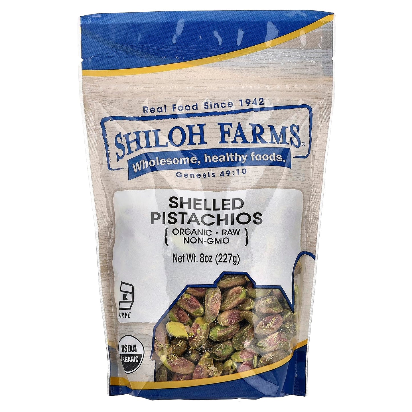 Shiloh Farms Organic Shelled Pistachios, 8 oz (227 g)